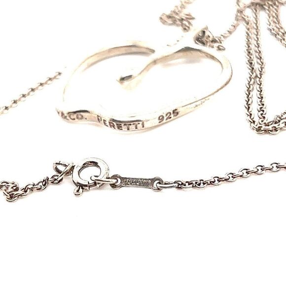 Large T&Co. 925 Apple Pendant Long Necklace - Picture 4 of 6